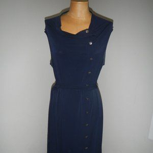 Nautical Navy Belted Dress